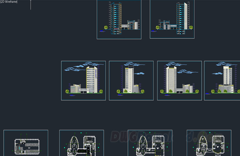 دانلود فایل اتوکد مرکز مالی DWG | Financial Center DWG Drawing برای AutoCAD